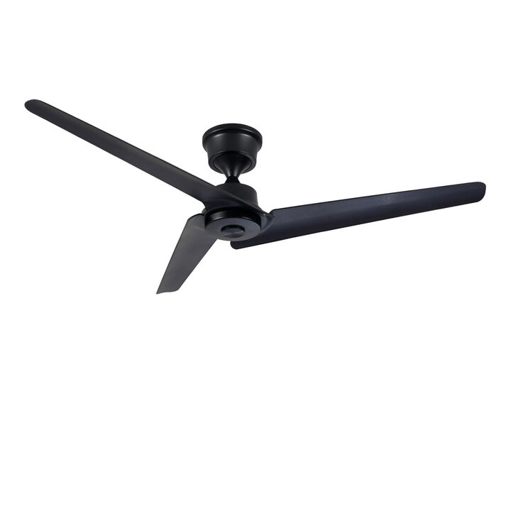 ELEMENT ACE 52 Inch 3 Blade Reversible DC Motor Ceiling Fan with Multi-Function Remote Control Suitable for Indoor Outdoor Use in Bedroom Living Room Patio
