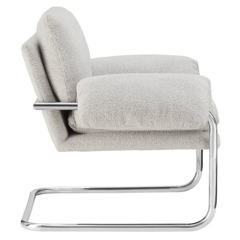 Ansel Boucle Fabric Accent Chair image number 3