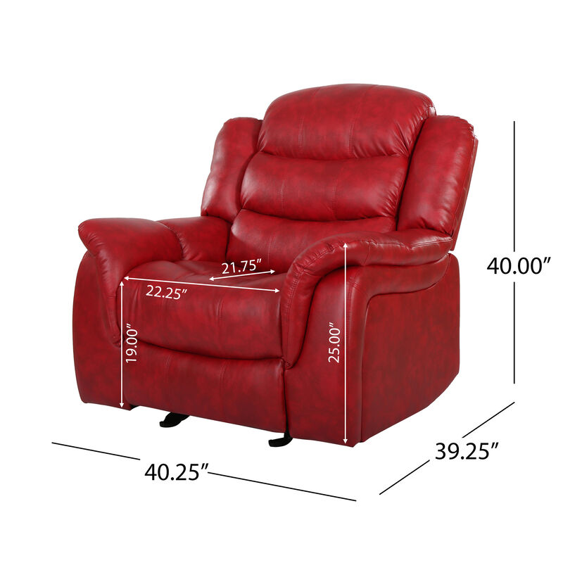Merax Classic Oversized Glider Recliner