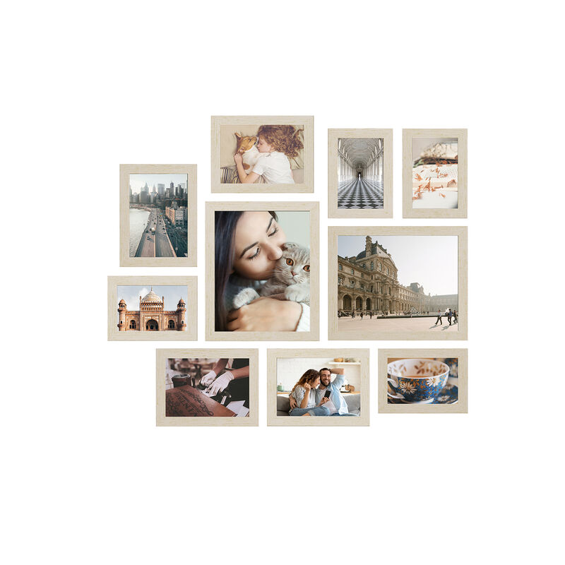 Set of 10 Collage Picture Frames for Wall Photo Display Decor image number 0