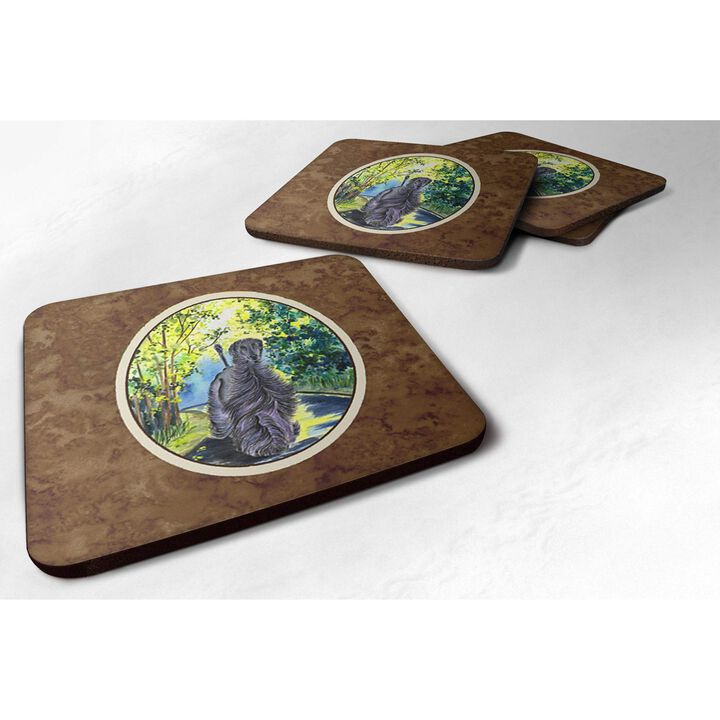 Caroline's Treasures SS8181FC Afghan Hound Foam Coasters (Set of 4), 3.5 H x 3.5 W, Multicolor