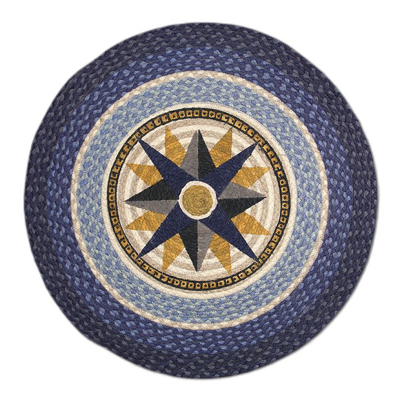 Earth Rugs Rp-350 Compass Round Patch 27 X 27 image number 0