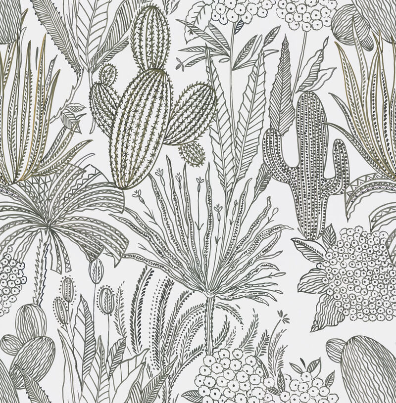 Cactus Garden Peel & Stick Wallpaper image number 0