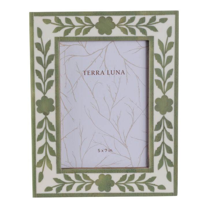 Sage Green Petals Photo Frame