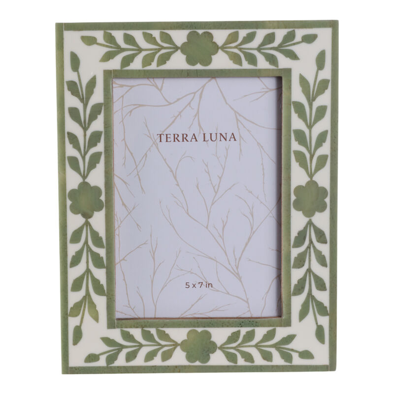 Sage Green Petals Photo Frame image number 0
