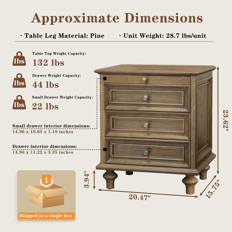 Zatsuk Farmhouse Nightstands image number 6