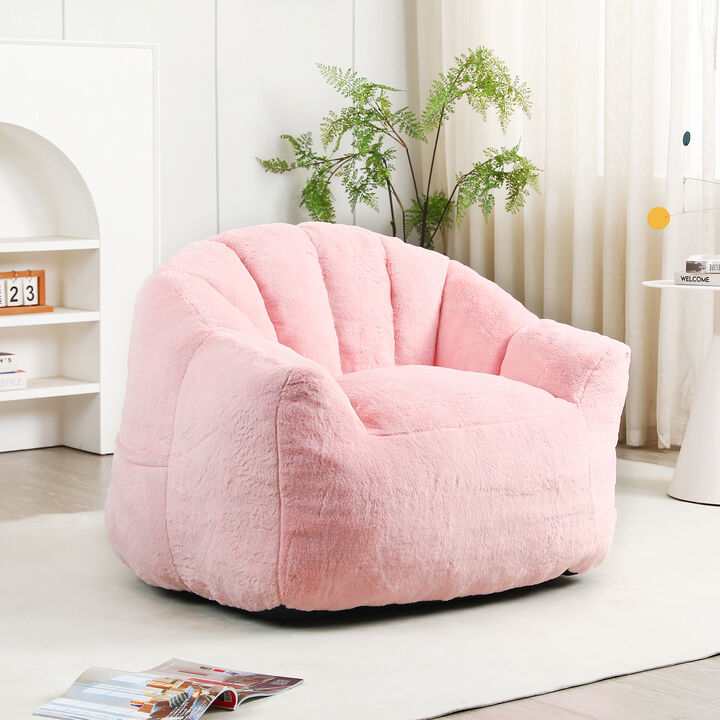 Beanbag Chair, Bean Bag Sofa Chair With Armrests Stuffed High-Density Foam, Lazy Sofa