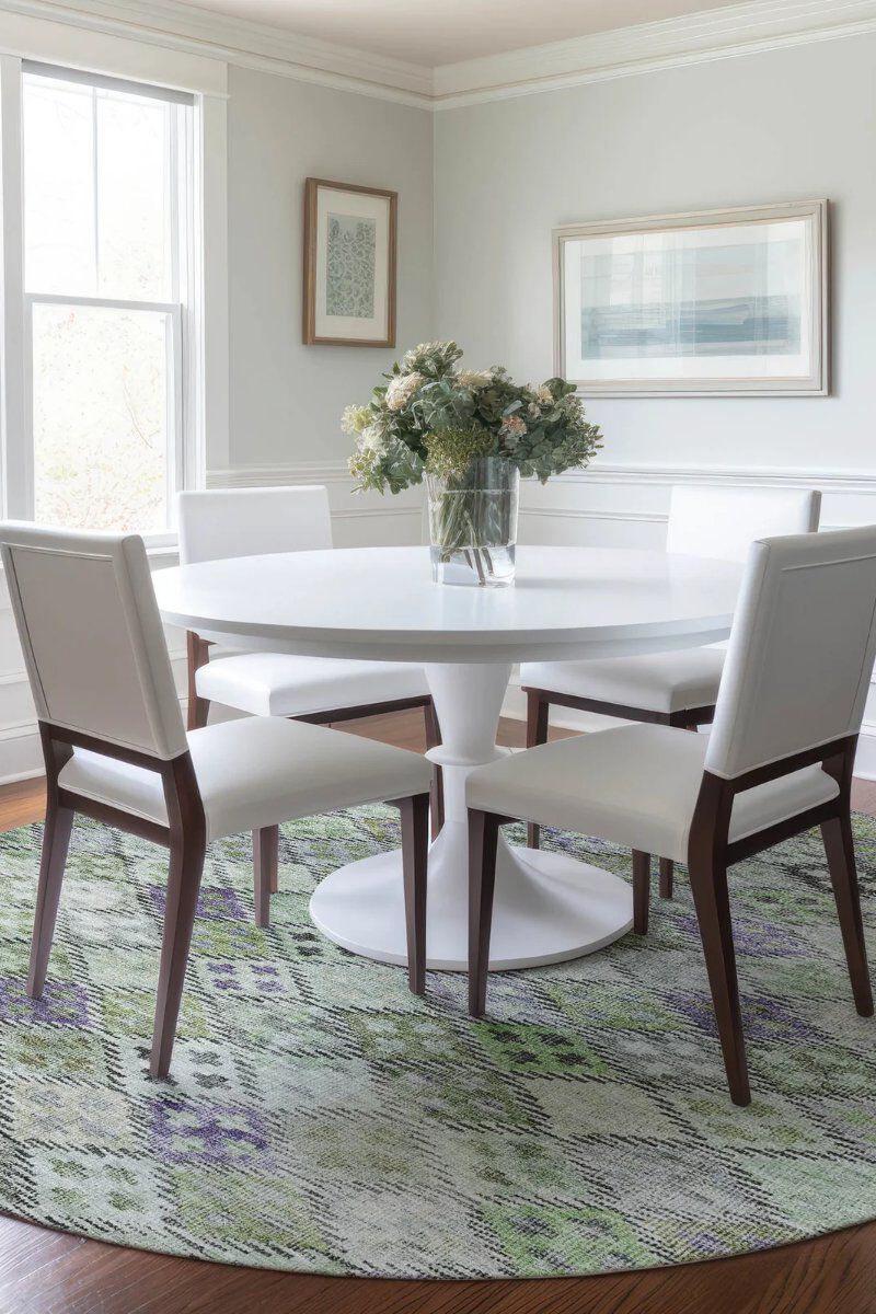 Solace SL6 Green 8' Round Rug image number 1