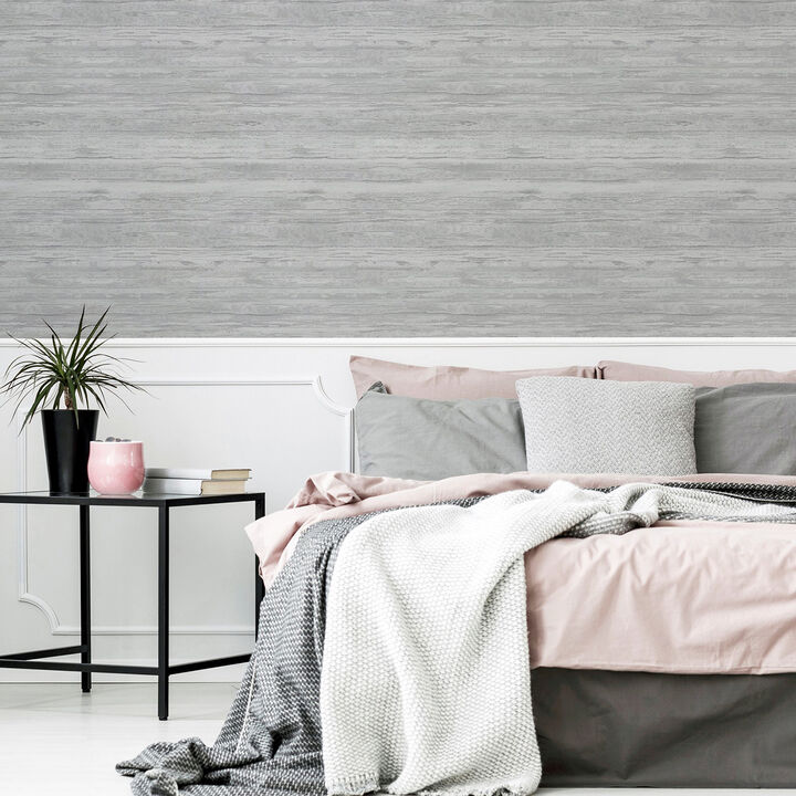 Philomena Silver Striated Wallpaper (Set of 2)