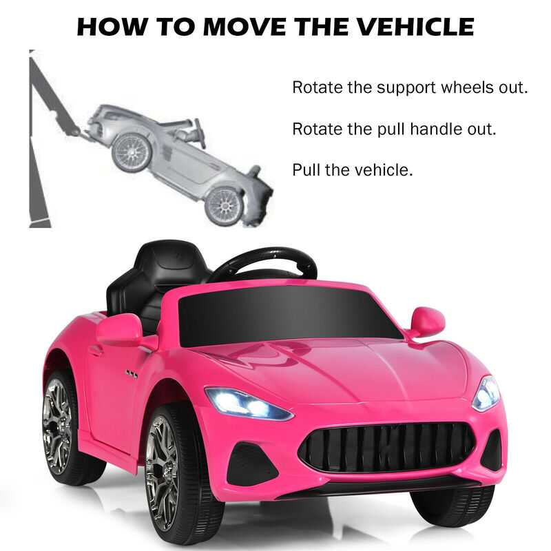 12V Battery Powered Kids Ride-On Truck with Remote Control and Lever image number 5