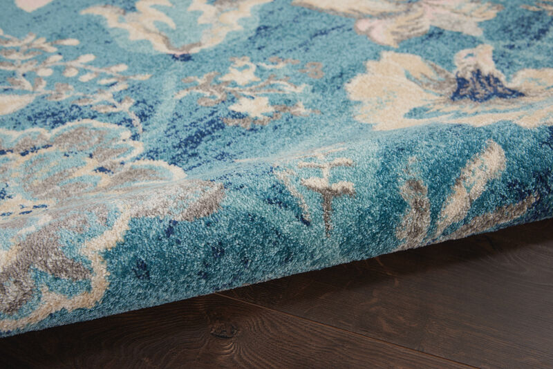Tranquil TRA02 Turquoise 6' x 9' Rug