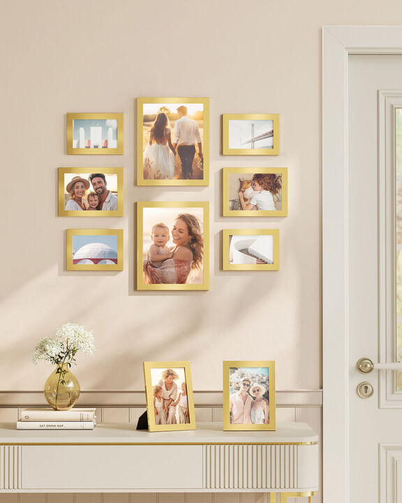 Set of 10 Collage Picture Frames for Wall Photo Display Decor