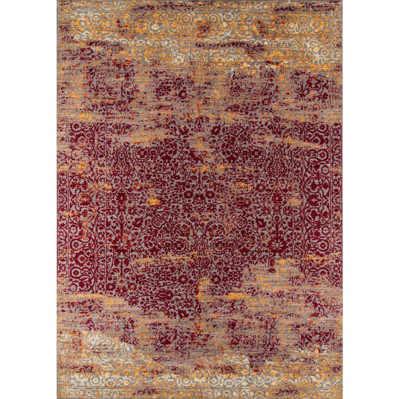 Momeni Petra Area Rug, Red, 2'3 X 3'9
