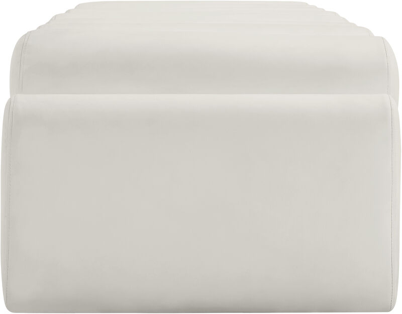 Meridian Furniture Rumble Cream Vegan Leather Bench