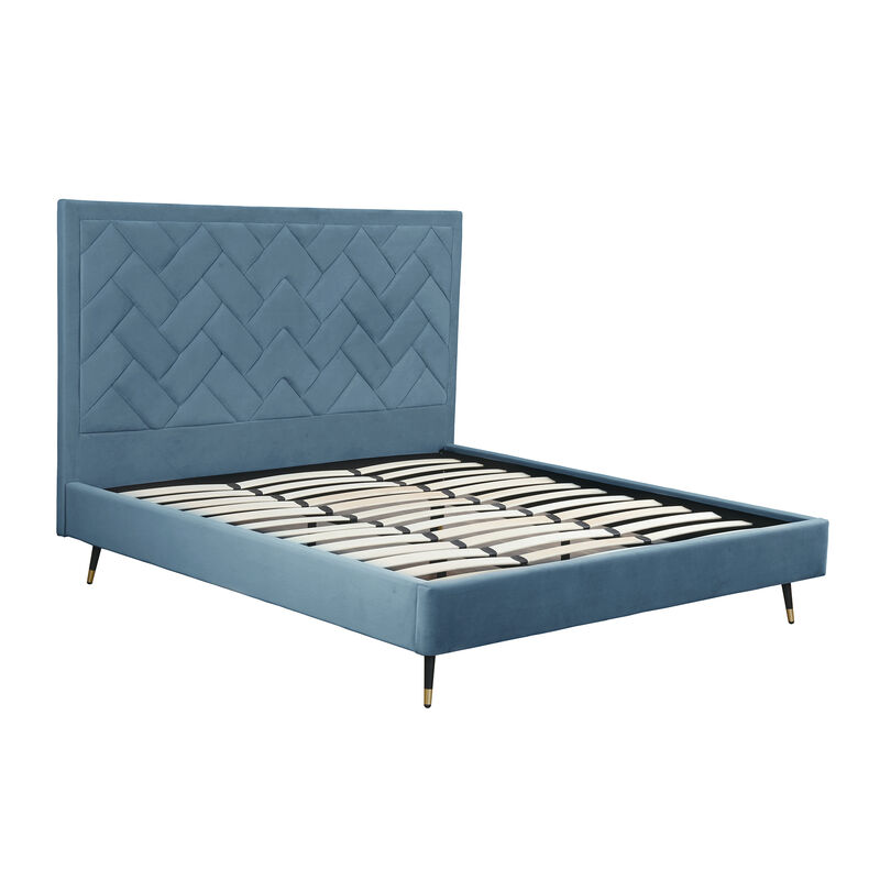 Crosby Blue King Bed