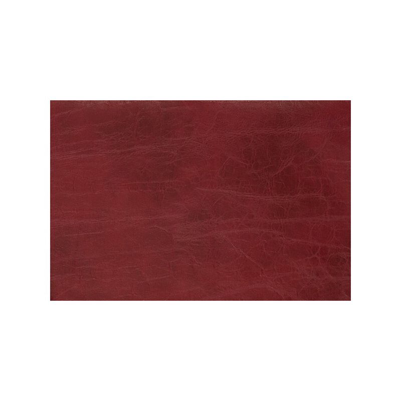 Porter Designs Garnett Crackle Leather Club Style Accent Chair, Red