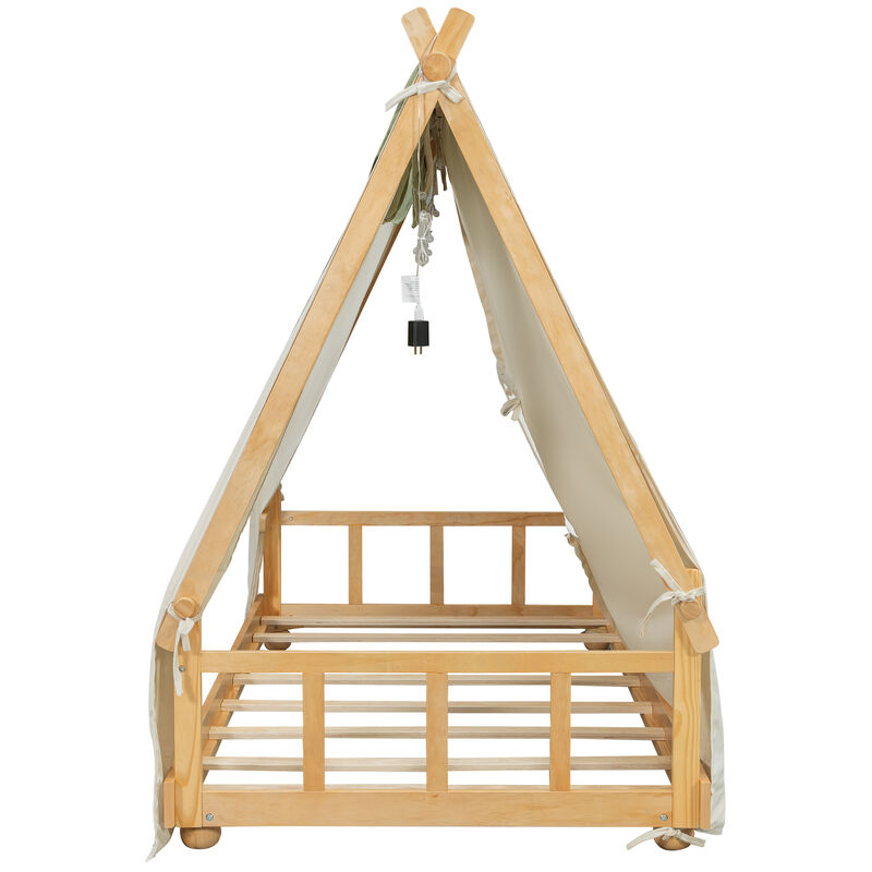 Weltfi Kids Tent House Bed Frame image number 5