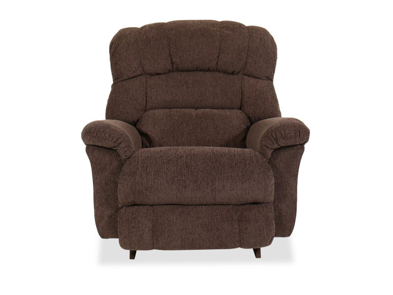 Randell Espresso Power Rocking Recliner with Headrest & Lumbar