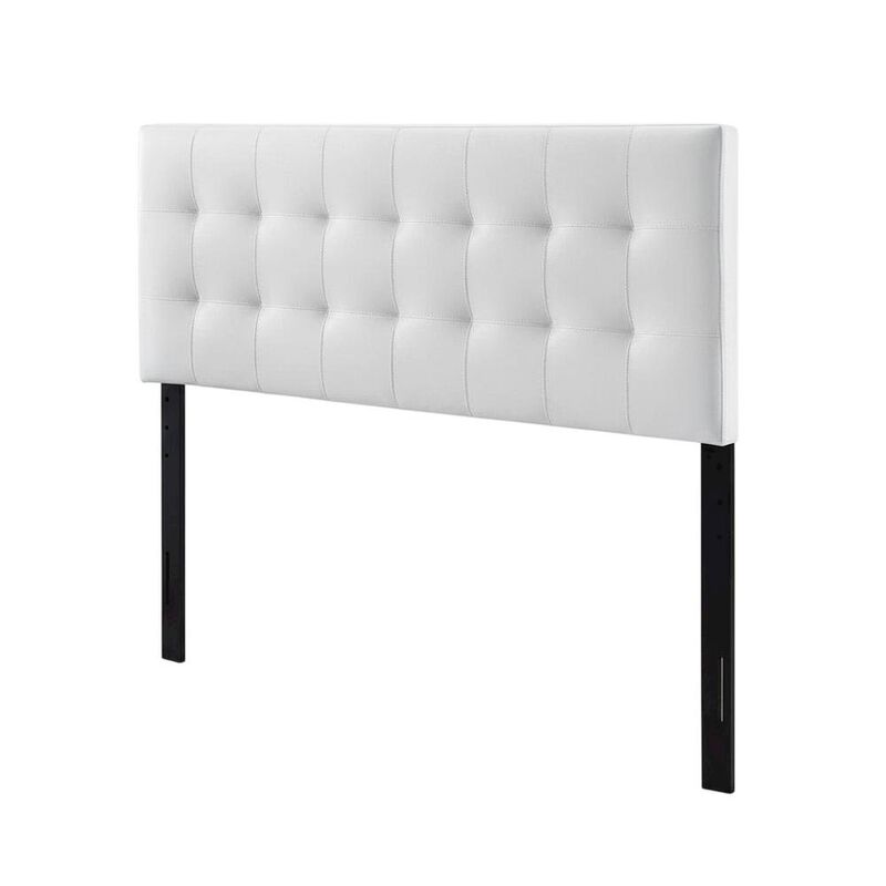 Upholstered Vinyl King Headboard with Padded Design and Durable Finish image number 0