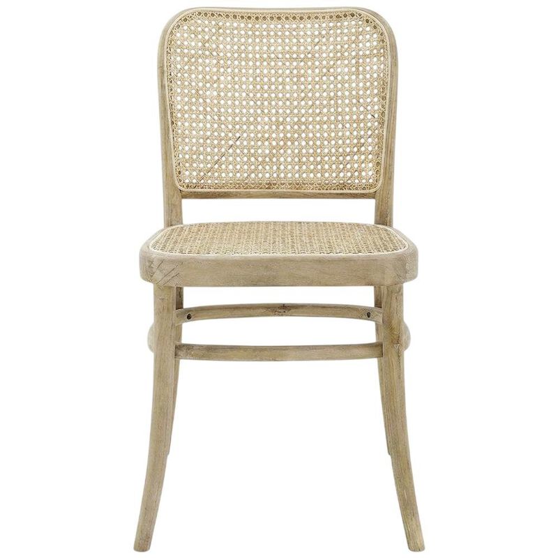 Wood Dining Side Chair with Ladder Back for Kitchen and Dining Room, Gray image number 0