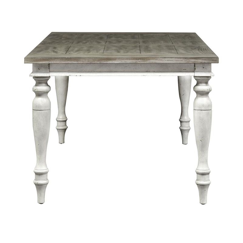 Liberty Furniture Whitney Rectangular Leg Table in Antique Linen w/ Weathered Gray image number 3