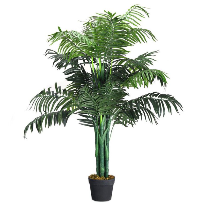 Hivvago 3.5 Feet Artificial Areca Palm Decorative Silk Tree with Basket