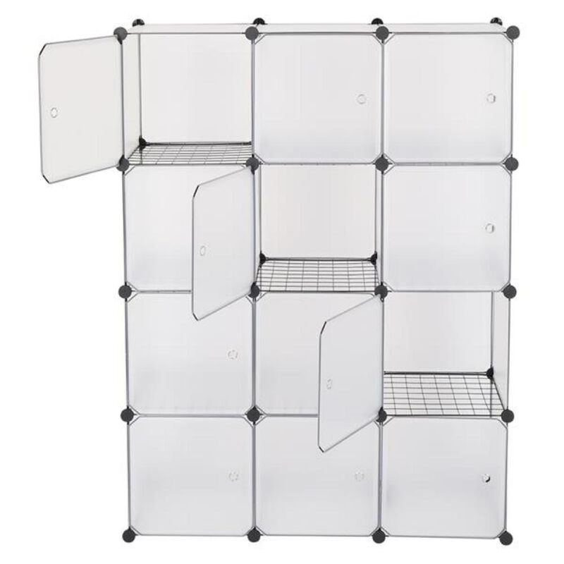 12-Cube Storage Shelf  Bookshelf, Closet Organizer, and Toy Storage Cabinet