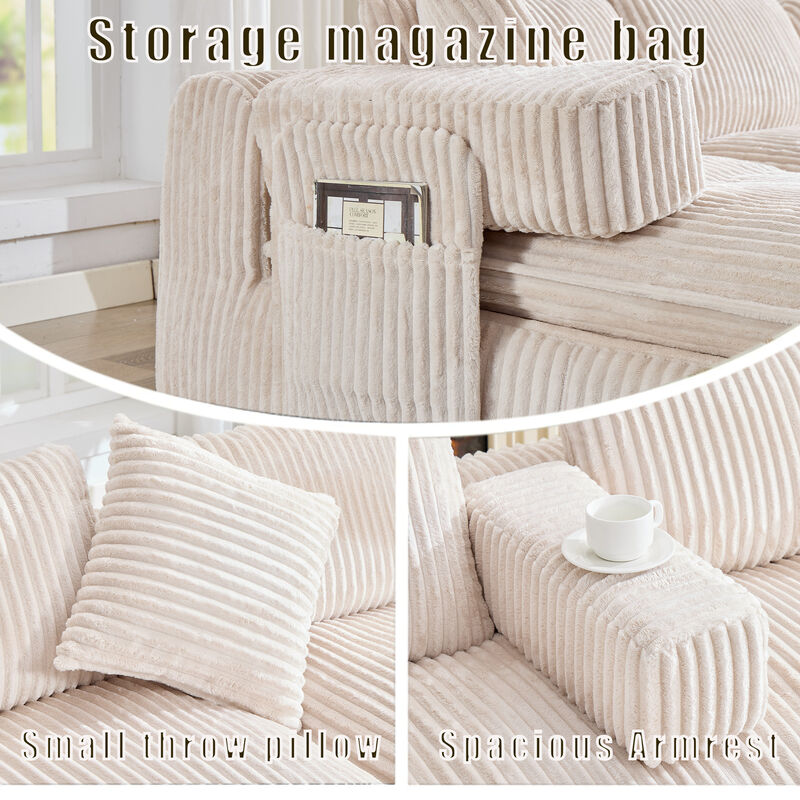 Britan 149" Oversized Sectional Couches U Shaped Couch image number 4