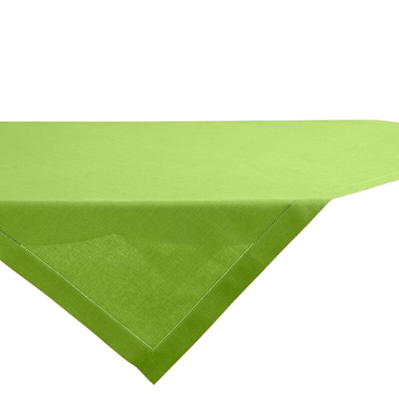 Solino Home Classic Hemstitch 100% Linen Table Throw &ndash; Handcrafted, Machine Washable, Perfect for Holiday and Everyday Dining