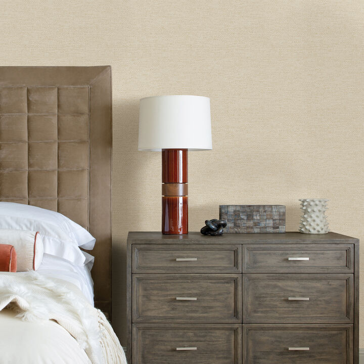 Jordan Cream Faux Tweed Wallpaper (Set of 2)