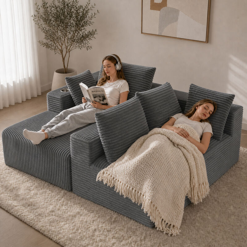 Gixbog  L-shaped modular sofa image number 4