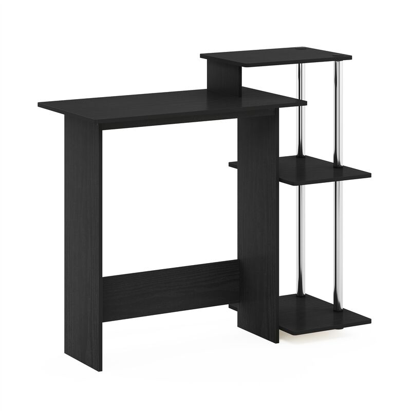 Furinno Furinno Efficient Home Laptop Notebook Computer Desk  Americano/Stainless Steel