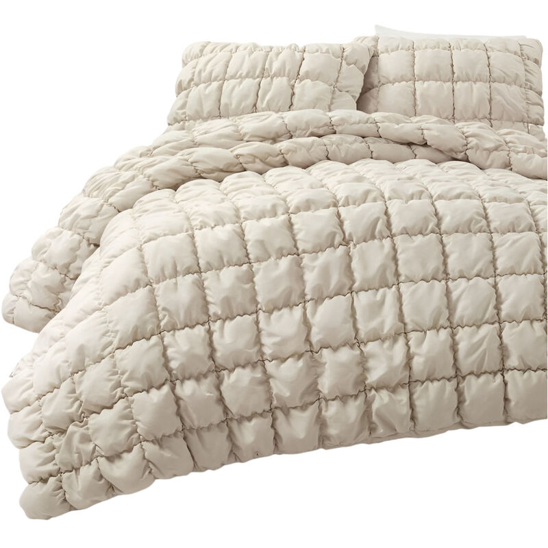 Lightweight Puff Quilt Comforter Set &ndash; 2-Piece Soft Bedding Ensemble