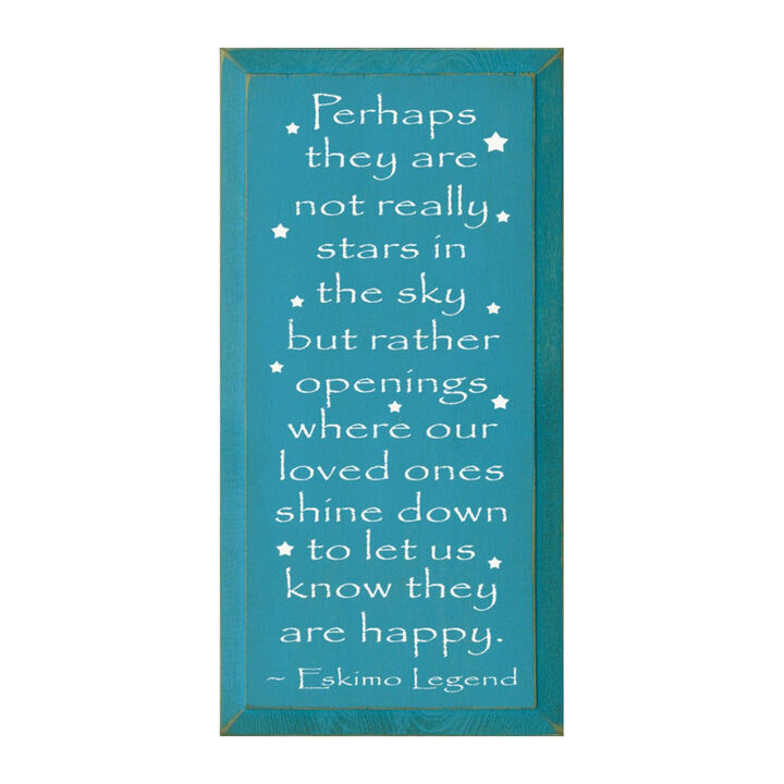 Memorial Wood Sign Loved Ones Shine Down Inspirational Sympathy Wall Decor