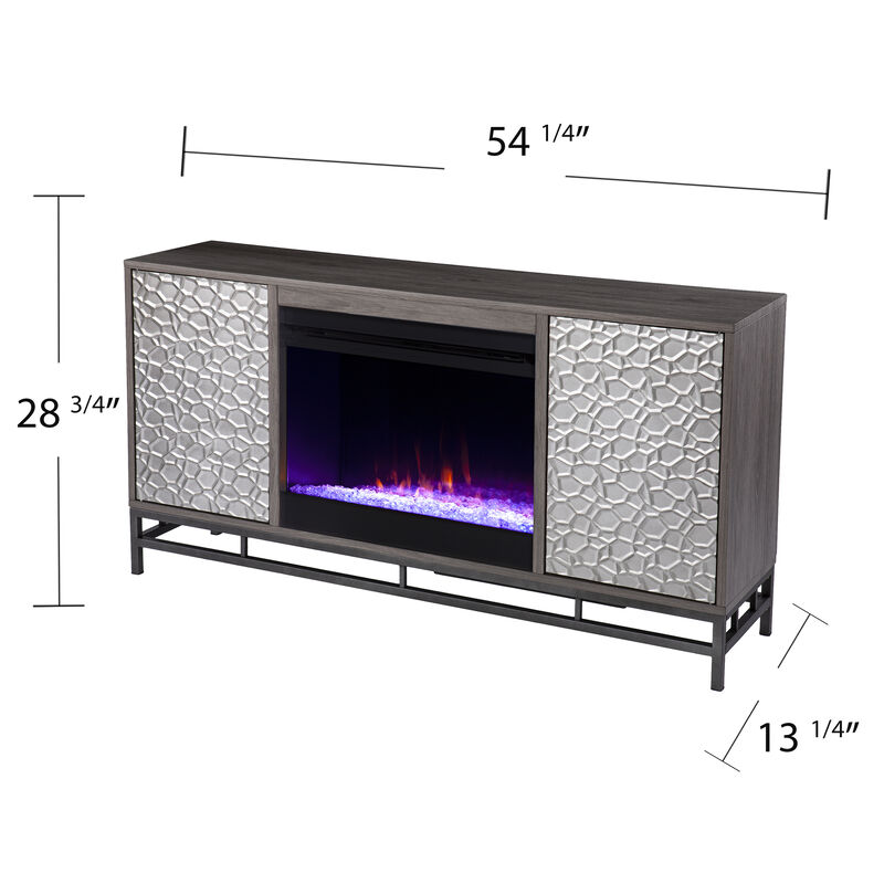 Luciana Color Changing Fireplace Console