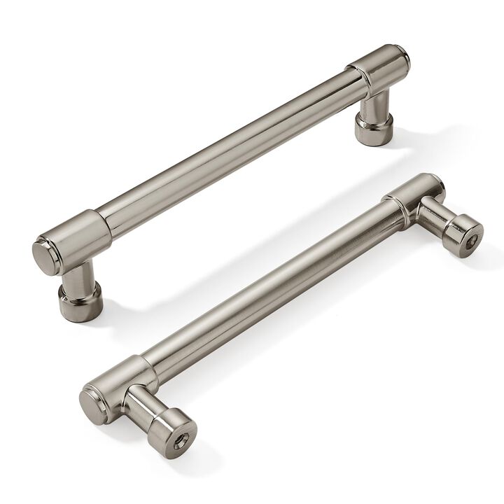 khtumeware Brushed Satin Nickel Cabinet Pulls - Center to Center 5"" (Approx. 128MM) - Pack of 10 - Kitchen Handles for Cabinets