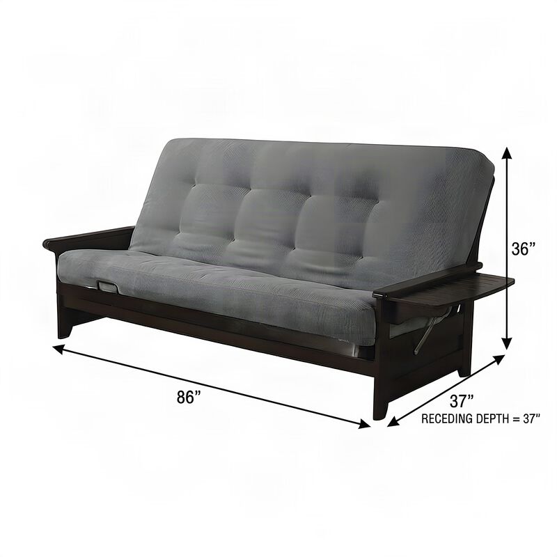Phoenix Frame Queen-Espresso Finish-Marmont Thunder Mattress image number 5