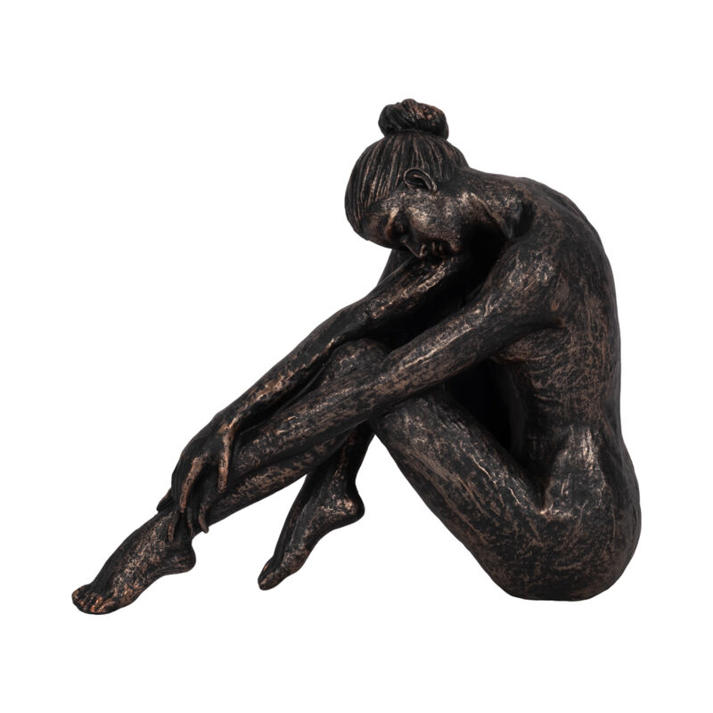 11" Resting Ballerina, Bronze image number 0