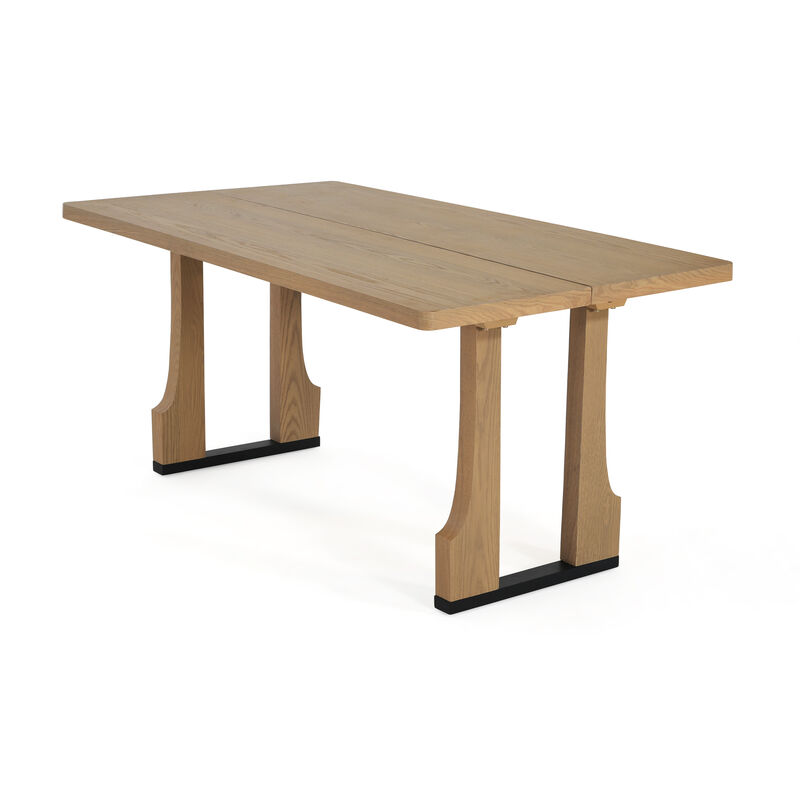 Merax Farmhouse Style Rectangular Dining Table image number 0