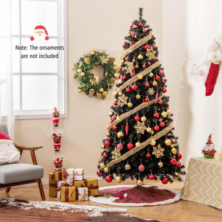 Hivvago Artificial Christmas Tree with Bendable Top Section and Warm Light