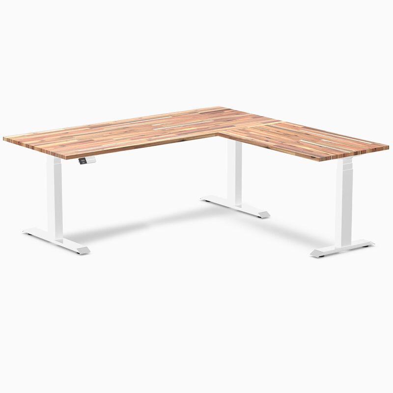 Desky Softwood L-Shape Sit Stand Desk image number 6