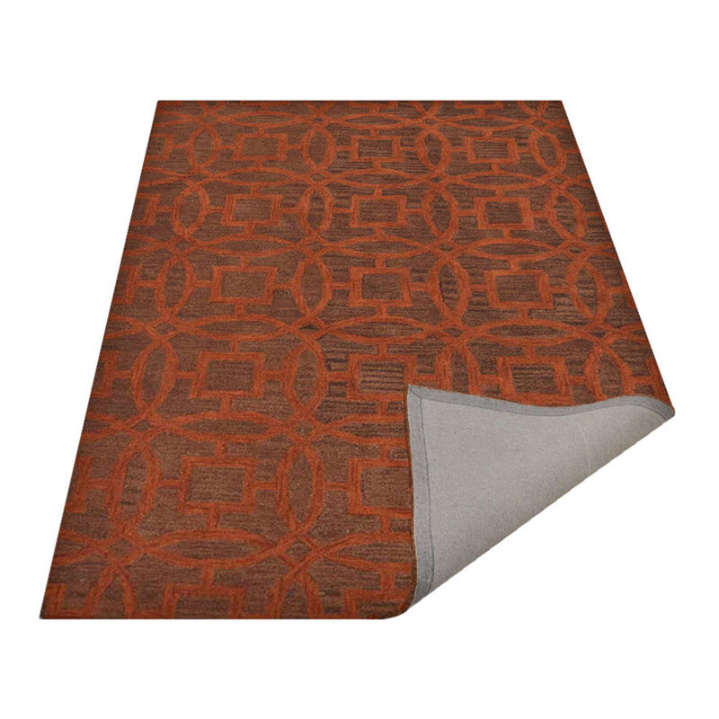 RUGSOTIC CARPETS HAND TUFTED WOOL ECO-FRIENDLY AREA RUGS  -Geometric Modern Design, High Pile Handmade Area Rugs for Living Room, Bed Room (K00239) image number 3