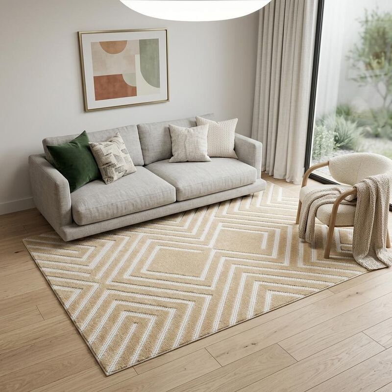 HomeRoots Geometric Area Rug image number 1