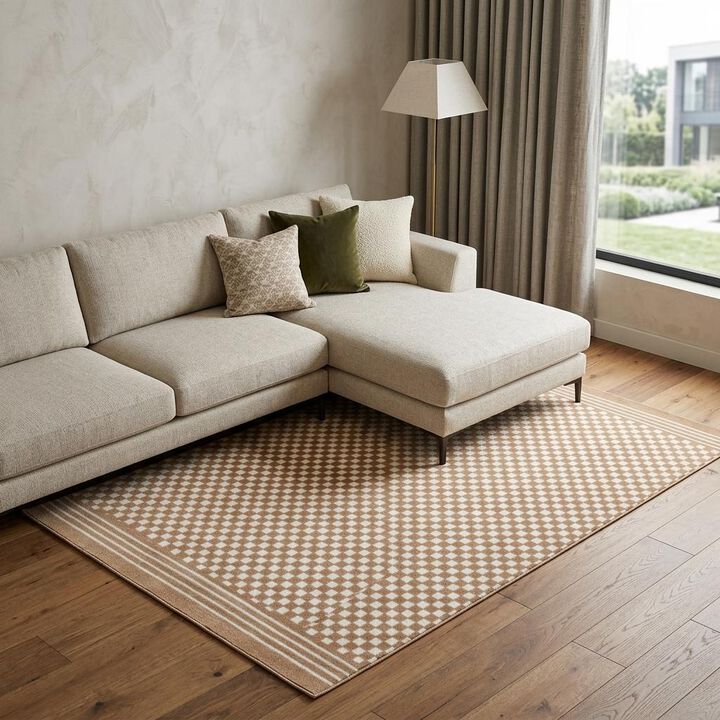 HomeRoots Geometric Area Rug