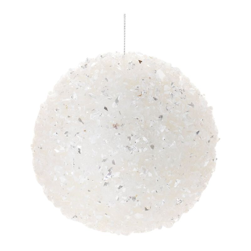 Sequin Covered Christmas Ornaments (Set of 6) – Glittery Tree Balls for Glam Holiday Decor