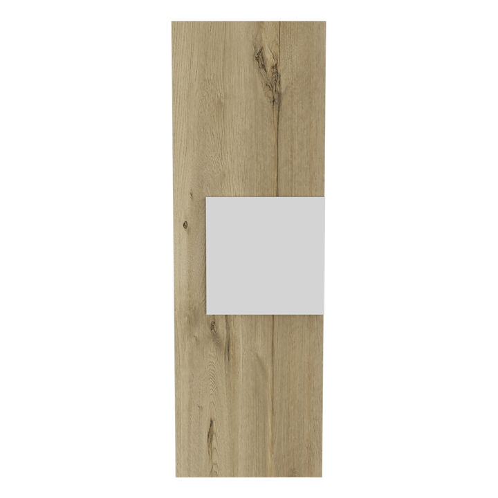 Bridgewater 3-Shelf Rectangle Medicine Cabinet Light Oak and White