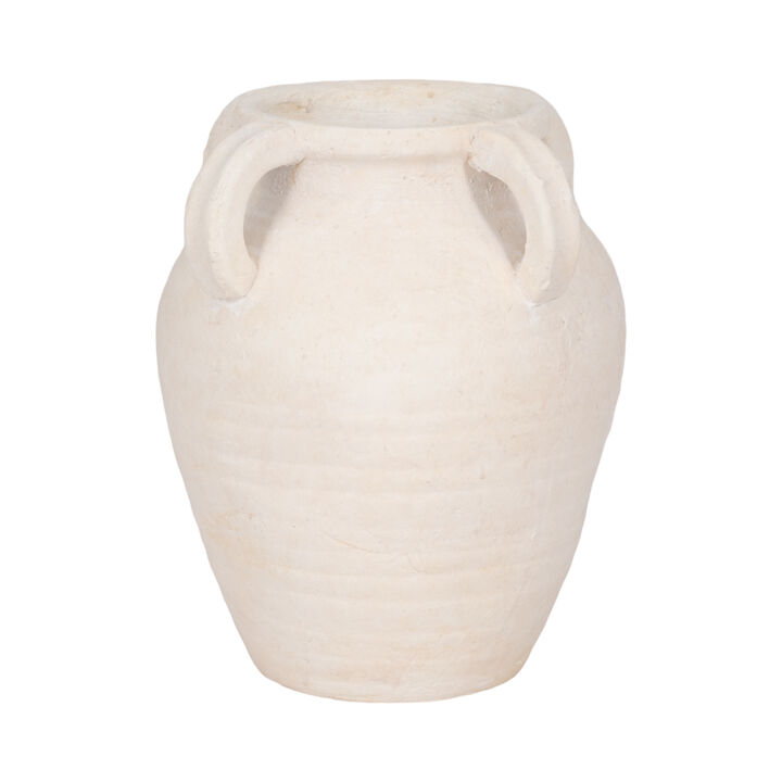 10" Multi Handle Jug, White