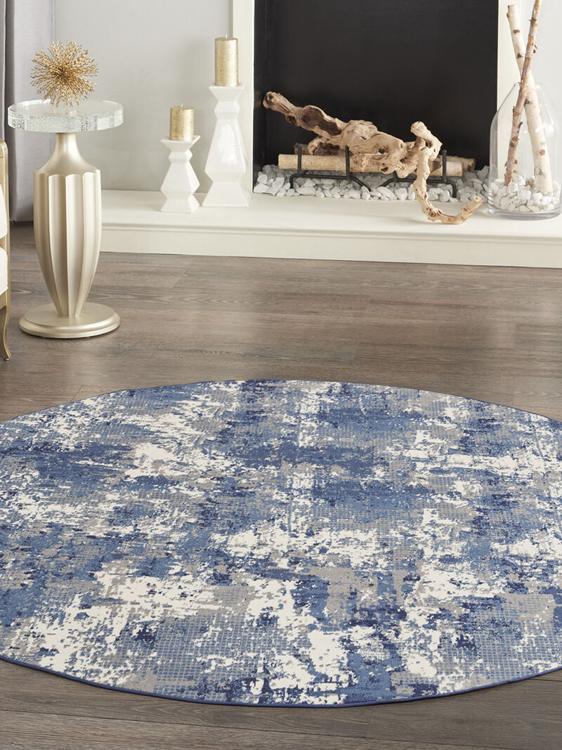 Grafix GRF38 Navy/Blue 8'6" x 12' Rug