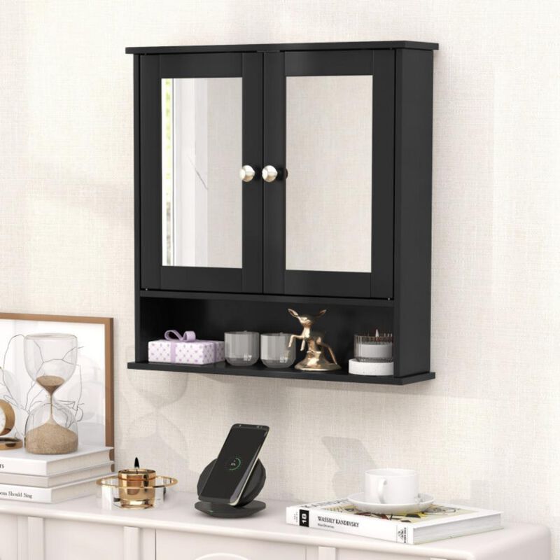 Bathroom Wall Mount Mirror Cabinet Organizer For Bathroom