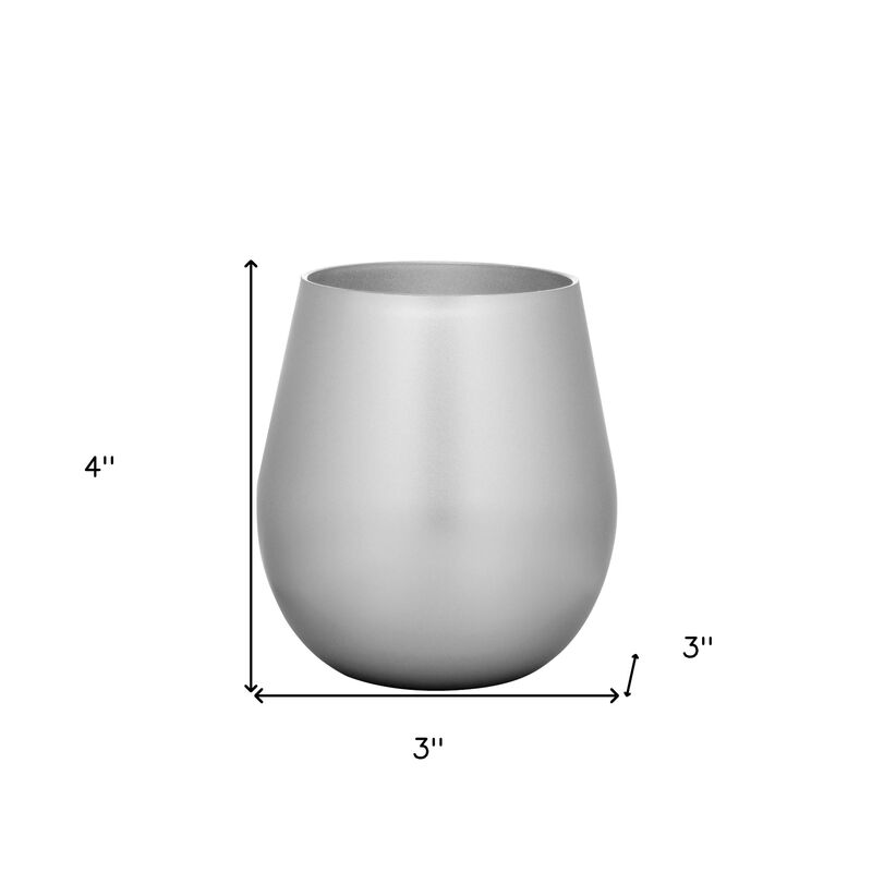 Set of 4 Acrylic Stemless Wine Glasses for Everyday Drinks, Parties, and Gatherings